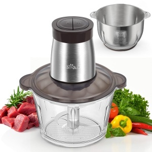Bear Mini Zerkleinerer 600W 2L18L 2 viteze lame din otel inoxidabil