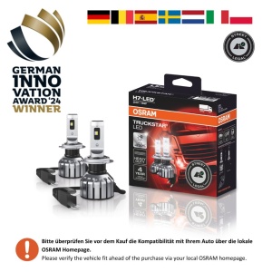 Bec LED auto OSRAM TRUCKSTAR H7, 24V, 230 mai multa luminozitate, 6000K - Img 3