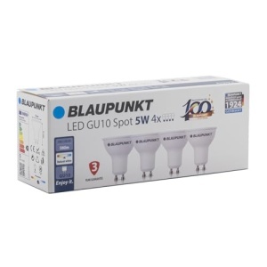 Bec LED Blaupunkt GU10 5W Lumina Naturala 4000K Pachet 4 Bucati Economie Energie - Img 3