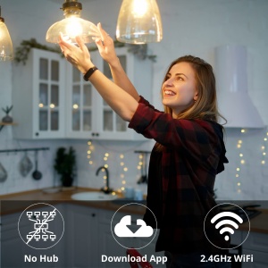 Bec LED Blaupunkt Smart E27 9W WiFi Dimmabil Control prin Google Home - Img 7