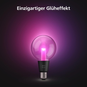 Bec LED inteligent Philips Hue White Color Ambiance Lightguide G95, dimmabil, 16 milioane culori - Img 2