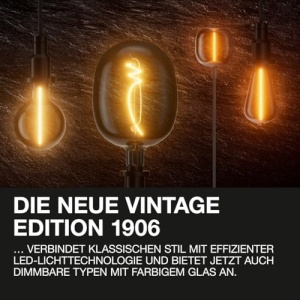 Bec LED OSRAM Vintage 1906, 7W, 600lm, dimabil, sticla aurie - Img 2