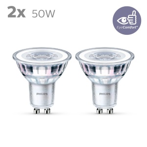 Bec LED Philips Classic GU10 50W Lumina calda Eficienta energetica - Img 4