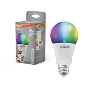Bec LED Smart Osram SMART RGBW, E27, 100W, 16 Milioane Culori, Compatibil Alexa si Google Home