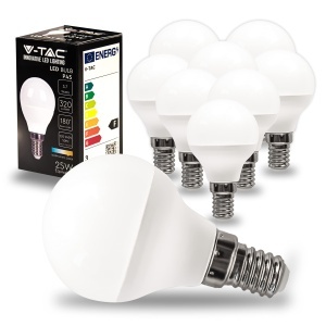 Bec LED V-TAC E14 3,7W (25W echivalent) 320 Lumen 3000K Alb Cald