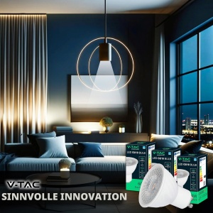Bec LED V-TAC GU10 6W (echivalent 60W) - 445 Lumen, 4000K, 3 bucati - Img 4