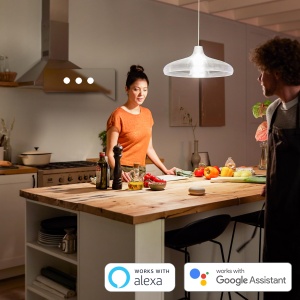 Bec Philips Hue White E27 pachet 4x1055lm, reglabil, lumina alba calda, controlabil prin aplicatie, compatibil cu Amazon Alexa (Echo, Echo Dot) - Img 2