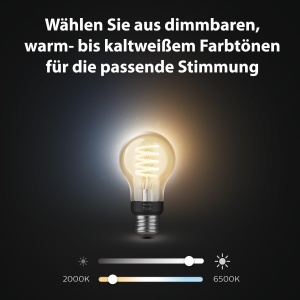 Becuri LED Philips Hue White Ambience E27 7W Dimabile Lumina Calda si Rece Set 3 Bucati - Img 2