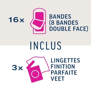 Benzi depilatoare Veet Pure pentru piele sensibila, 16 buc, hypoalergenice - Img 4