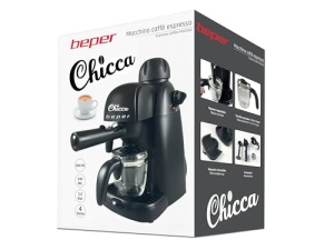BEPER BC.002 Espressor Espressor, 800 W, 4 cani, ABS, Negru - Img 10