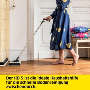Besen electric KARCHER KB 5, acumulator 30 min, recipient 370 ml, usor - Img 2