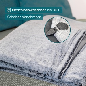 Beurer HD 75 Nordic Grey Heizdecke 180x130 cm Material Recycled 6 Temperaturi - Img 7