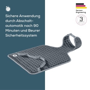 Beurer HK 64 Grey Perna Electrica pentru Spate si Gat 3 Trepte de Temperatura Lavabila - Img 3