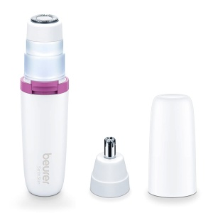 Beurer HL 16 Facial Shaver, aparat electric de indepartare a parului pentru femei, pentru indepartarea parului de pe fata, nas si urechi si pentru modelarea si tunderea sprancenelor, rapid si usor din mers