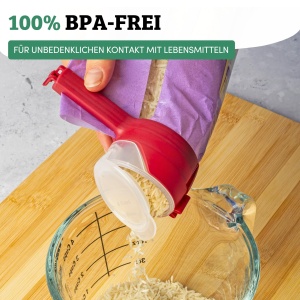 Beutelclips cu Ausgieer Westmark - Set 2 bucati, BPA-free, usor de utilizat - Img 9