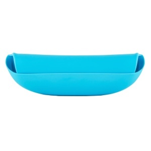 Bibero cu silicon Chicco albastru, cu prindere ajustabila si colector de firimituri - Img 3