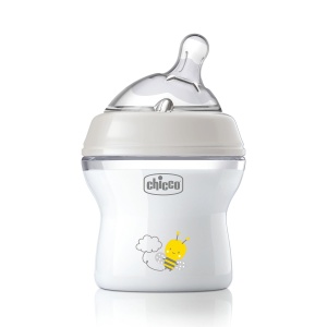Biberon Chicco Natural Feeling 150 ml Anti-Colici Tetina Silicon Moale 0 Luni