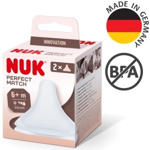 Biberon NUK Perfect Match cu Tetina Silicona, Anti-Colic, 2 Bucati - Img 4