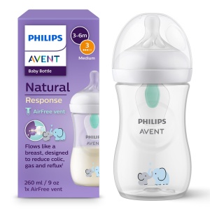 Biberon Philips Avent Natural Response SCY67381 260 ml BPA-free cu supapa AirFree