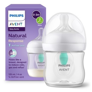 Biberon Philips Avent SCY67001 Natural Response 125 ml BPA-Free cu Ventil AirFree