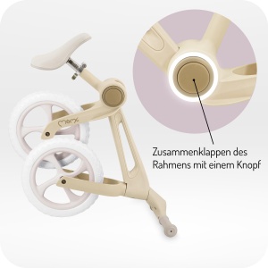 Bicicleta de echilibru NORU pentru copii, 2-5 ani, 3 kg, roti EVA 12 - Img 3