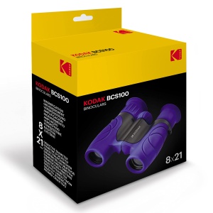 Binoclu pentru copii KODAK BCS100, 8x zoom, ergonomic, culoare albastra - Img 7