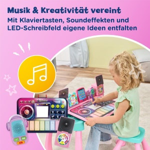 Birou interactiv VTech 6-in-1 roz - invatare pentru copii de la 3 ani - Img 4