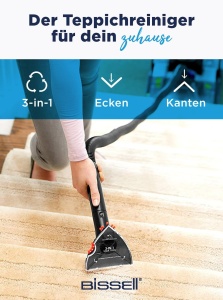 BISSELL Accesoriu rotativ pentru trepte si tapiterie, Accesoriu de curatare pentru colturi, margini si trepte, Accesorii pentru Spotclean si alte produse de curatare a covoarelor, 1 bucata - Img 2