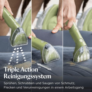BISSELL Little Green, dispozitiv de curatare a tapiteriei, curatator de covoare pentru pete si murdarie de zi cu zi, aspirator de spalat, aspirator umed pentru covoare, tapiterie, masina si multe altele, motor puternic de 340 W, 4098N - Img 4