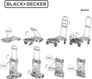 BLACKDECKER Carucior Transport 2-in-1 Pliabil Capacitate 120kg - Img 18