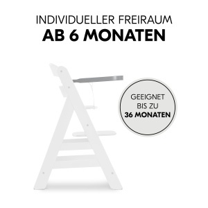 Blat din lemn hauck pentru scaun Alpha si Beta, culoare gri, FSC - Img 4