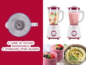 Blender Beper P102FRU501, 1.5 L, 400 W, 2 viteze functie puls - Img 6