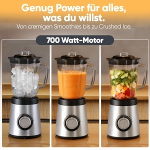 Blender Bomann UM 6084 CB, 700W, 1.5L, cu functie Ice Crush - Img 5