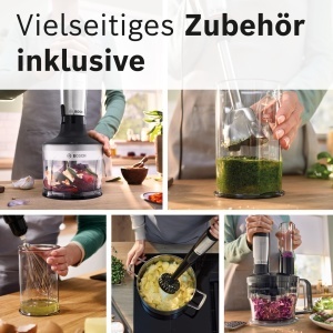 Blender Bosch ErgoMaster MSM6M673, 1000 W, 4 lame din otel inoxidabil, design ergonomic - Img 8
