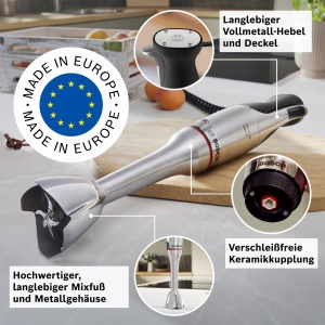 Blender Bosch ErgoMaster Serie 8 MSM8M930, 1500W, 6 lame inox, accesorii incluse - Img 5