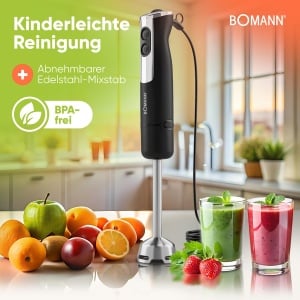 Blender de mana Bomann SM 6082 CB 800W Turbo Functie Ice Crush - Img 6