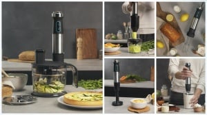 Blender de mana Cecotec Power TitanBlack 1500 XL TotalMix. 1500 W, tehnologie CrossBlades cu 4 lame cu acoperire din titan negru, baza extra-lunga, insertie pentru lama de protectie impotriva stropilor, borcan de 800 ml - Img 9