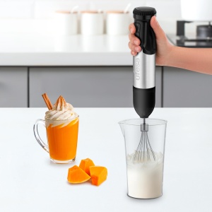 Blender de mana Ufesa Galaxy Max, putere 1200 W, 24 niveluri de viteza + TURBO, 4 lame de inalta eficienta, design ergonomic si rezistent la stropire, accesorii incluse, fara BPA - Img 2