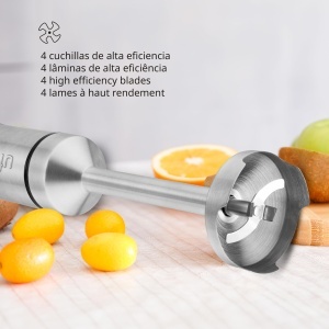 Blender de mana Ufesa Galaxy, putere 1200 W, regulator de viteza variabila + TURBO, 4 lame din otel inoxidabil, design ergonomic si fara stropire, ceasca de masurare, fara BPA - Img 3