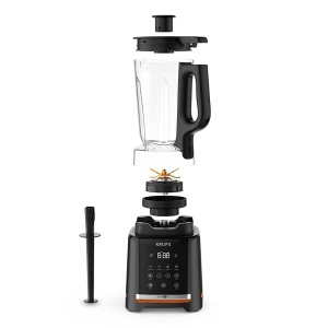 Blender Krups InfinyMix KB9158, 1600 W, 1.75 L, 5 programe automate, Negru - Img 3