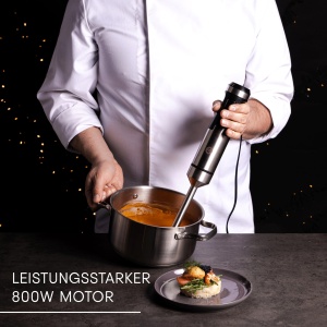 Blender MasterChef cu motor de 800W, inox, pentru smoothie-uri si supe - Img 2