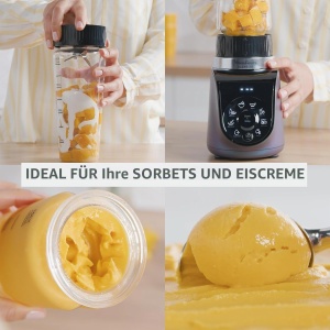 Blender Moulinex Blend Up LM19H4F0, 1000 W, 8 programe automate, albastru - Img 5