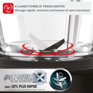 Blender Moulinex Blendforce LM430810, 1.75L, 800W, Negru - Img 4