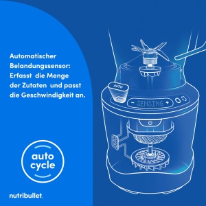 Blender Nutribullet SmartSense NBF550DG 1500W Negru 5 viteze Auto Cycle - Img 3