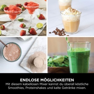 Blender portabil Ninja Blast, 530ml, putere mare, negru - Img 4