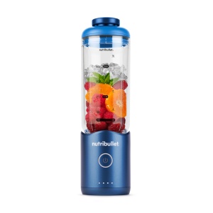 Blender portabil Nutribullet Flex 590ml, USB-C, albastru, usor de curatat