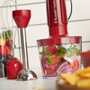 Blender Russell Hobbs Desire 3-in-1, 500W, 600ml, Rosu - Img 4