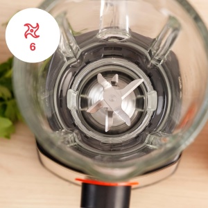 Blender Solac BV5728, 1500W, 1.5L, 6 cutite din otel inoxidabil - Img 3