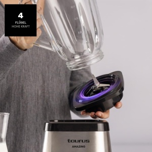 Blender Taurus Magnum 1300, 1.5L, 1300W, Sticla, 2 viteze - Img 3