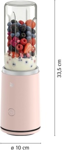 Blender WMF Mix Go Touch, 500 W, din plastic reciclat, culoare Pearl Blush - Img 3